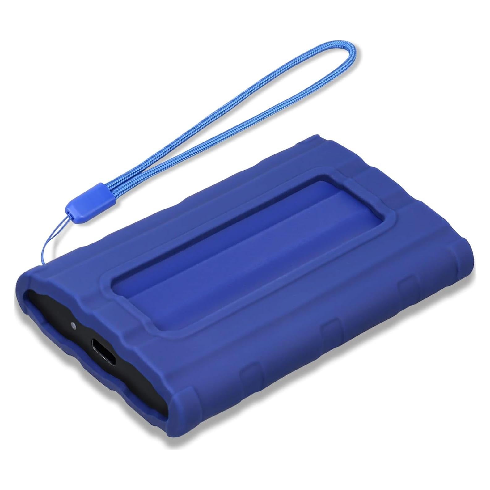Funda de Silicona Lacdo para SSD Samsung T7 Shield 1TB/2TB/4TB Azul