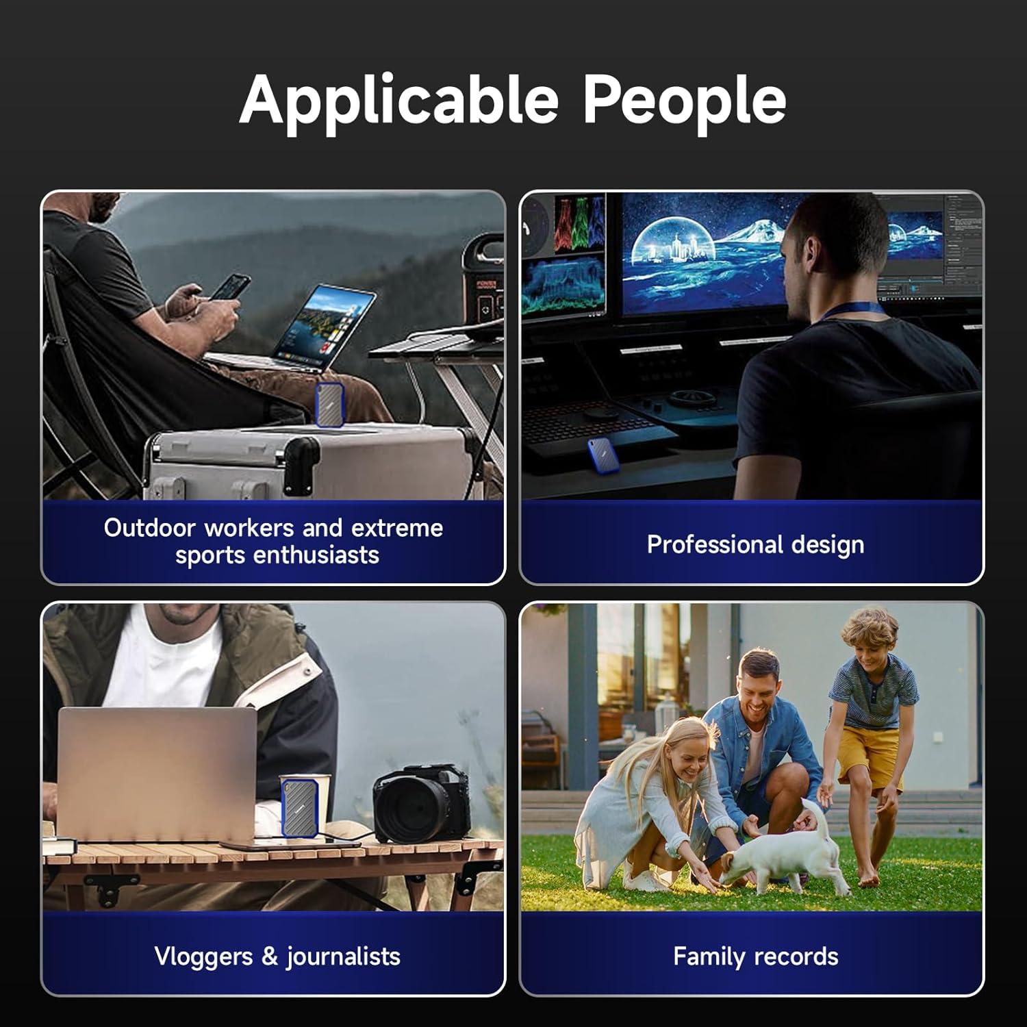 SSD Externo Portátil fanxiang PS2100 2TB USB 3.2 IP68