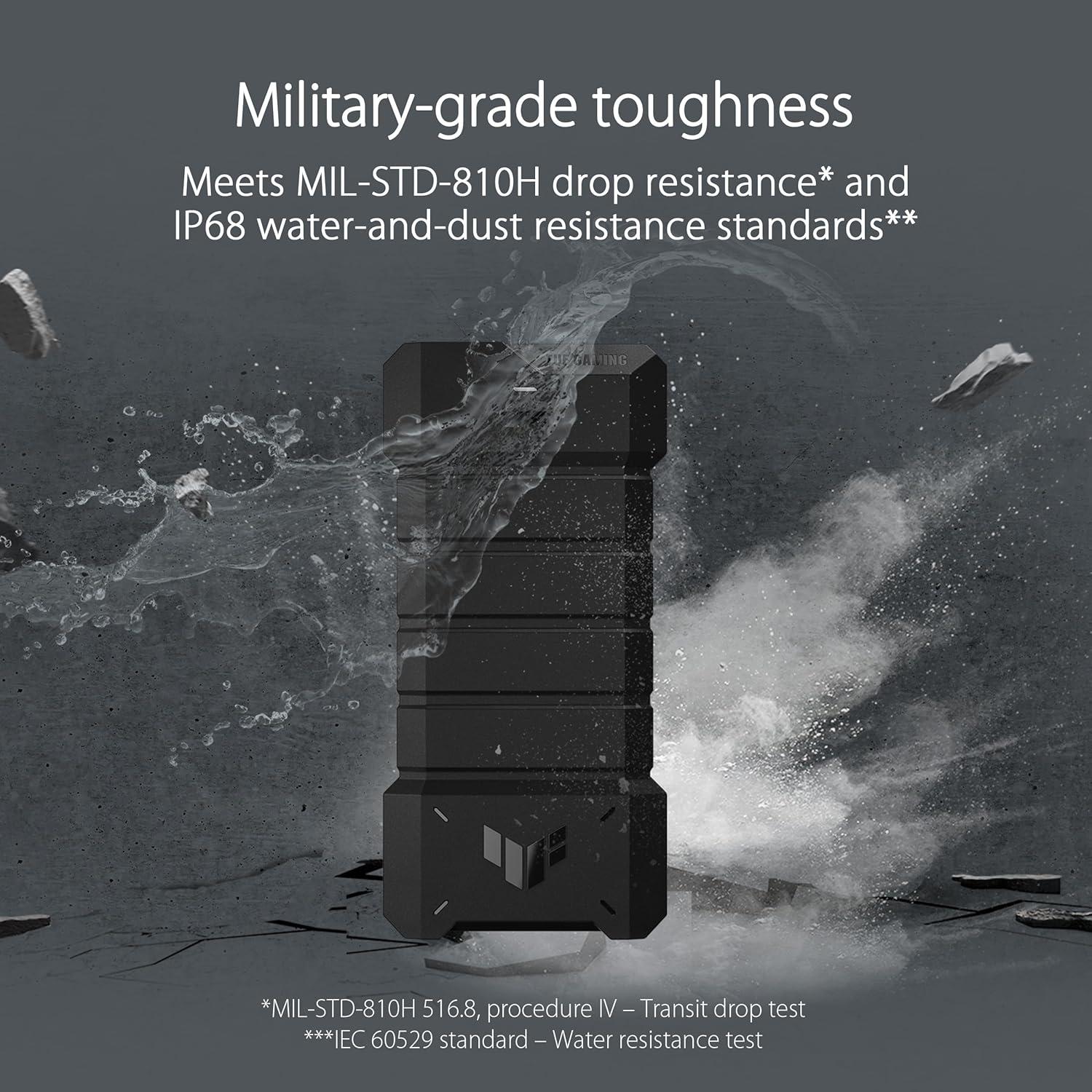 SSD portátil ASUS TUF Gaming AS1000 Plus 1TB USB-C 20 Gbps