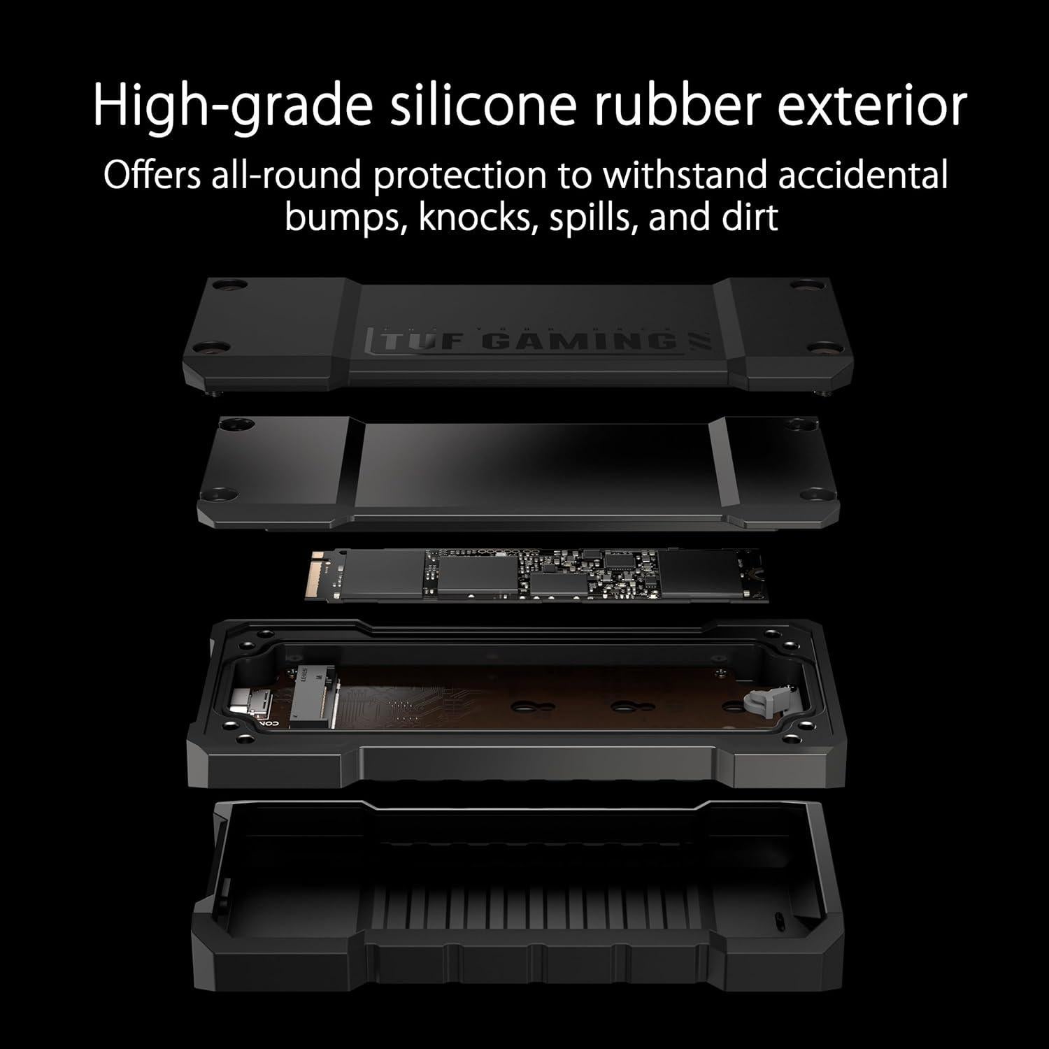 SSD portátil ASUS TUF Gaming AS1000 Plus 1TB USB-C 20 Gbps