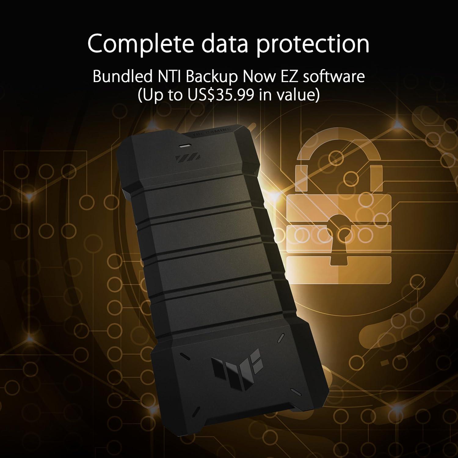 SSD portátil ASUS TUF Gaming AS1000 Plus 1TB USB-C 20 Gbps