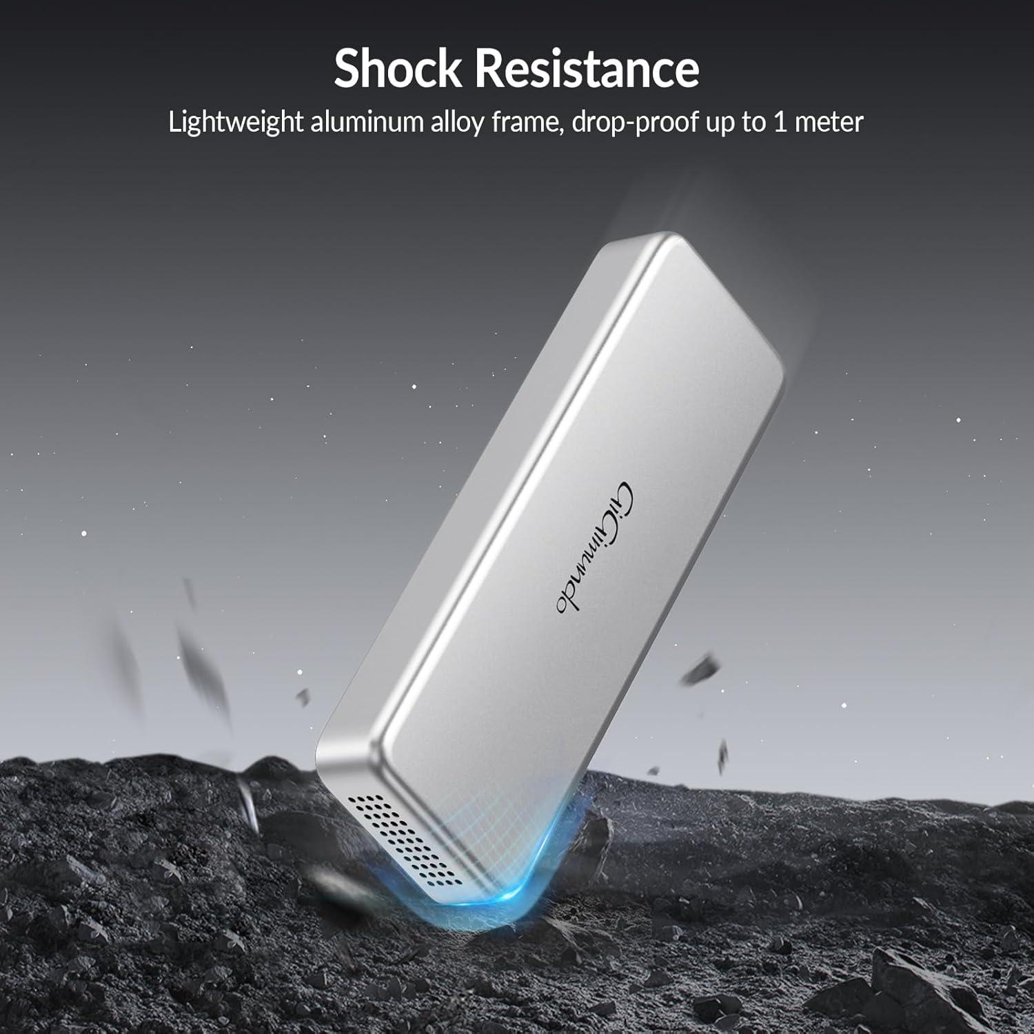 SSD portátil GiGimundo G40 2TB USB4 40Gbps con ventilador