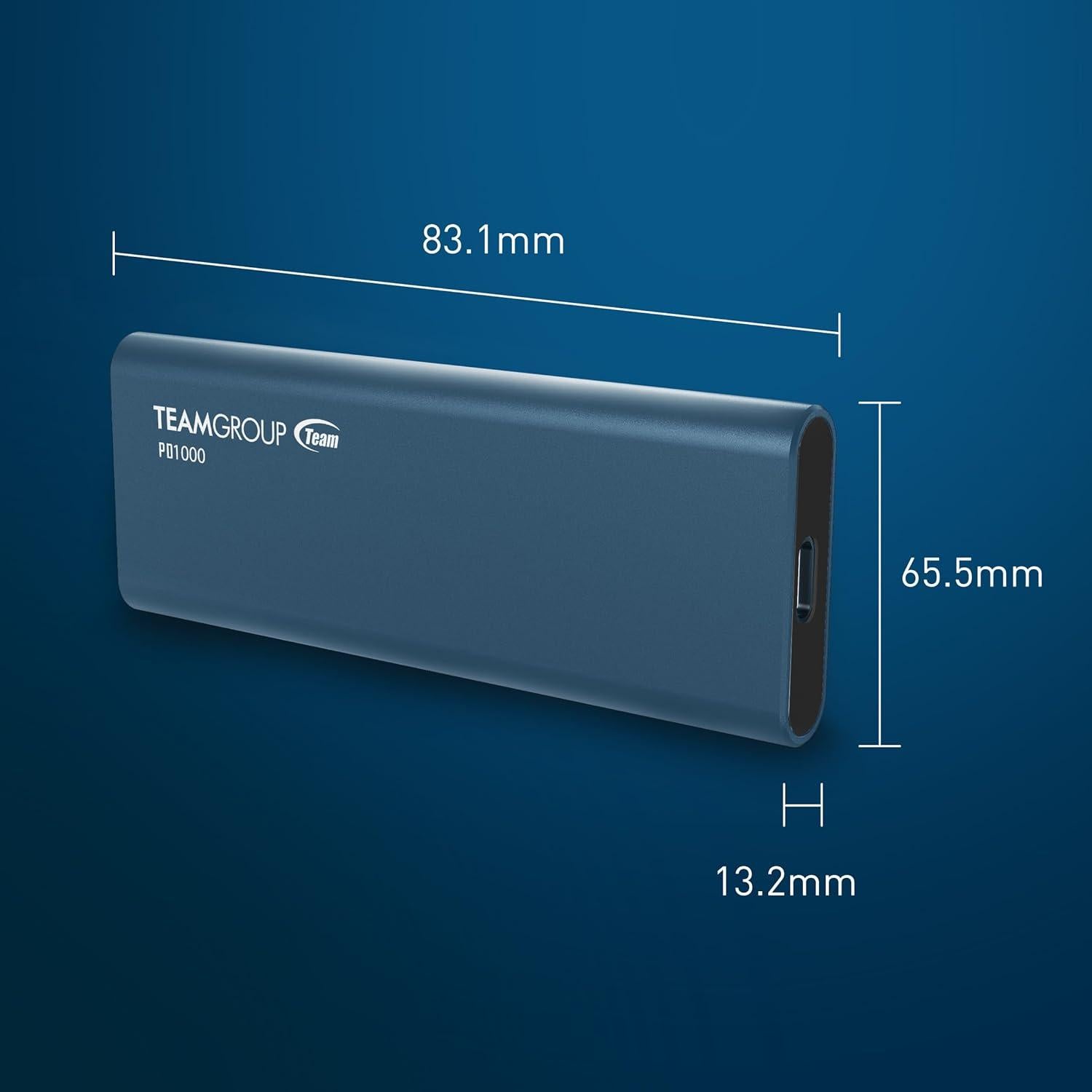 Disco Duro Sólido Externo TEAMGROUP PD1000 2TB USB 3.2 IP68