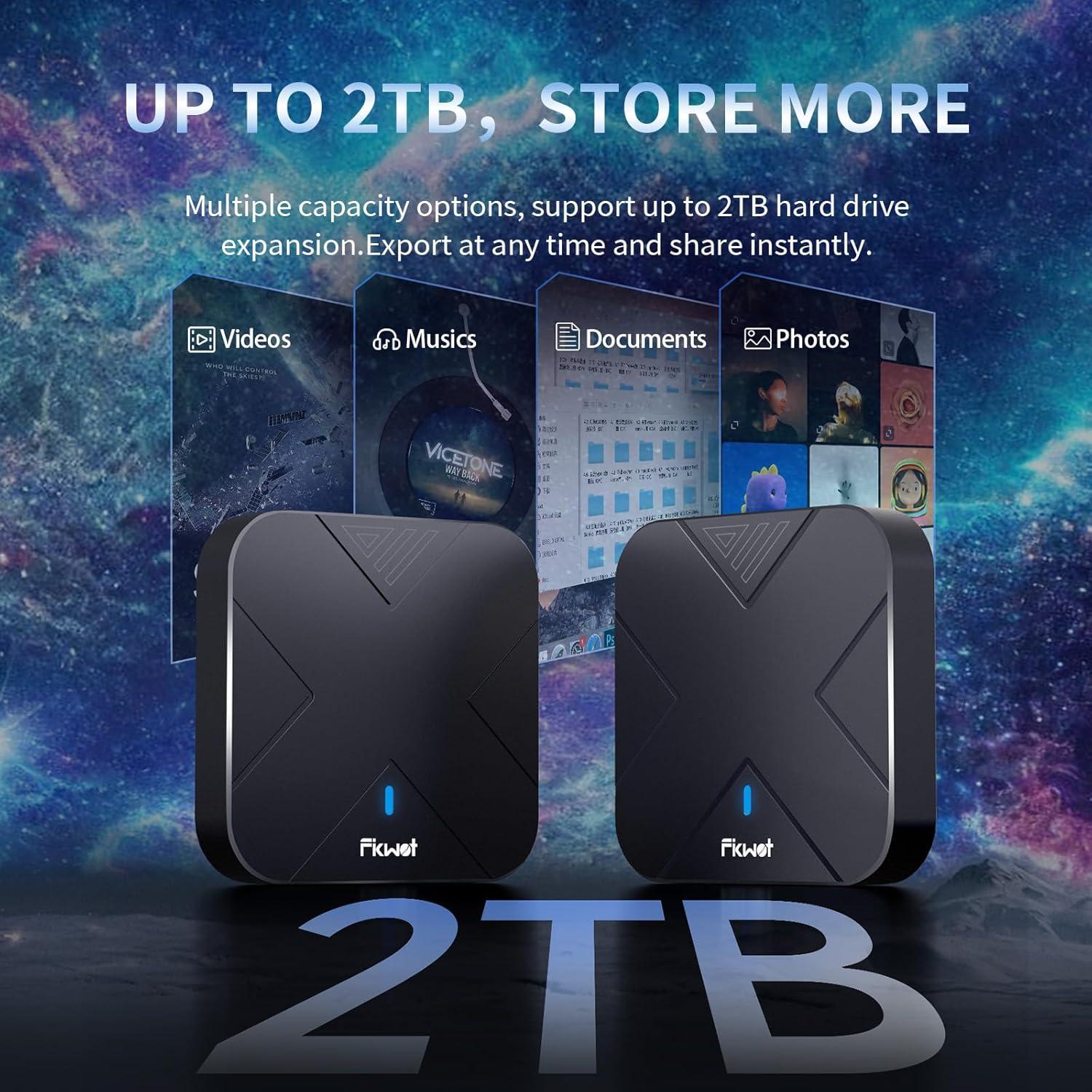 SSD Externo Fikwot FP70 500GB USB 3.2 1050MB/s Gris