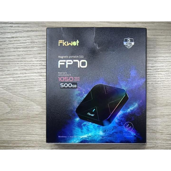SSD Externo Fikwot FP70 500GB USB 3.2 1050MB/s Gris
