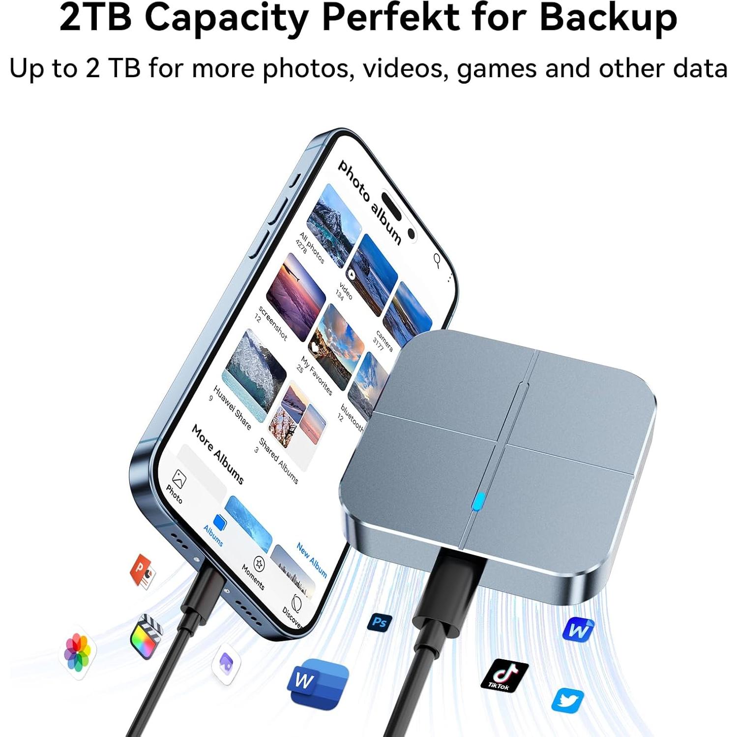 SSD Externo Fanxiang PS1002 1TB USB 3.2, Alta Velocidad