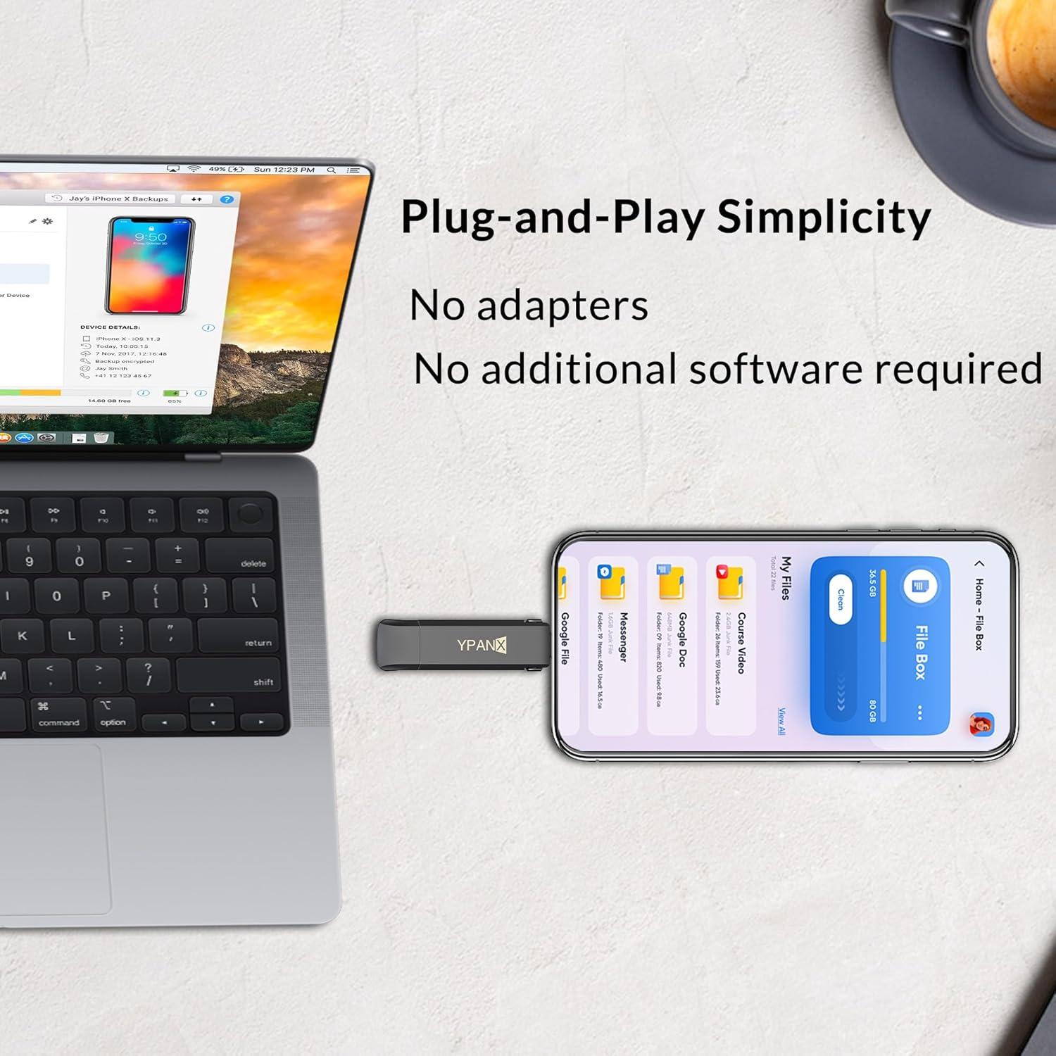 YPANX SSD Portátil 512GB, Velocidad 1000MB/s, USB 3.2