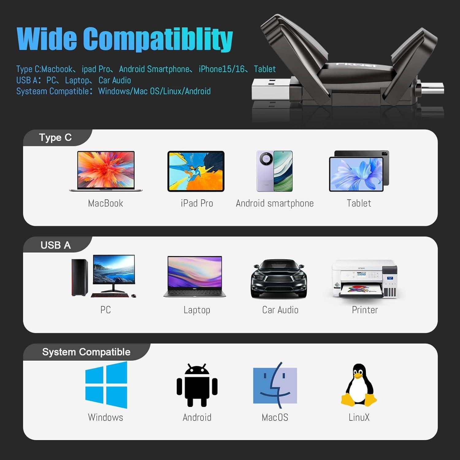 Unidad Flash SSD Externa Fikwot FU386 256GB USB 3.2 Tipo C