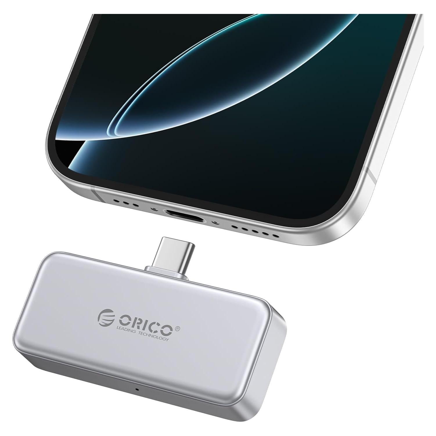 ORICO FlashPod 1TB Portable SSD Up to 2000MB/s, Direct Plug Design, High-Speed External SSD with USB 3.2 Gen2x2 20Gbps Interface, Reliable Storage for iPhone 16 Series, Tablets, Laptops - S20