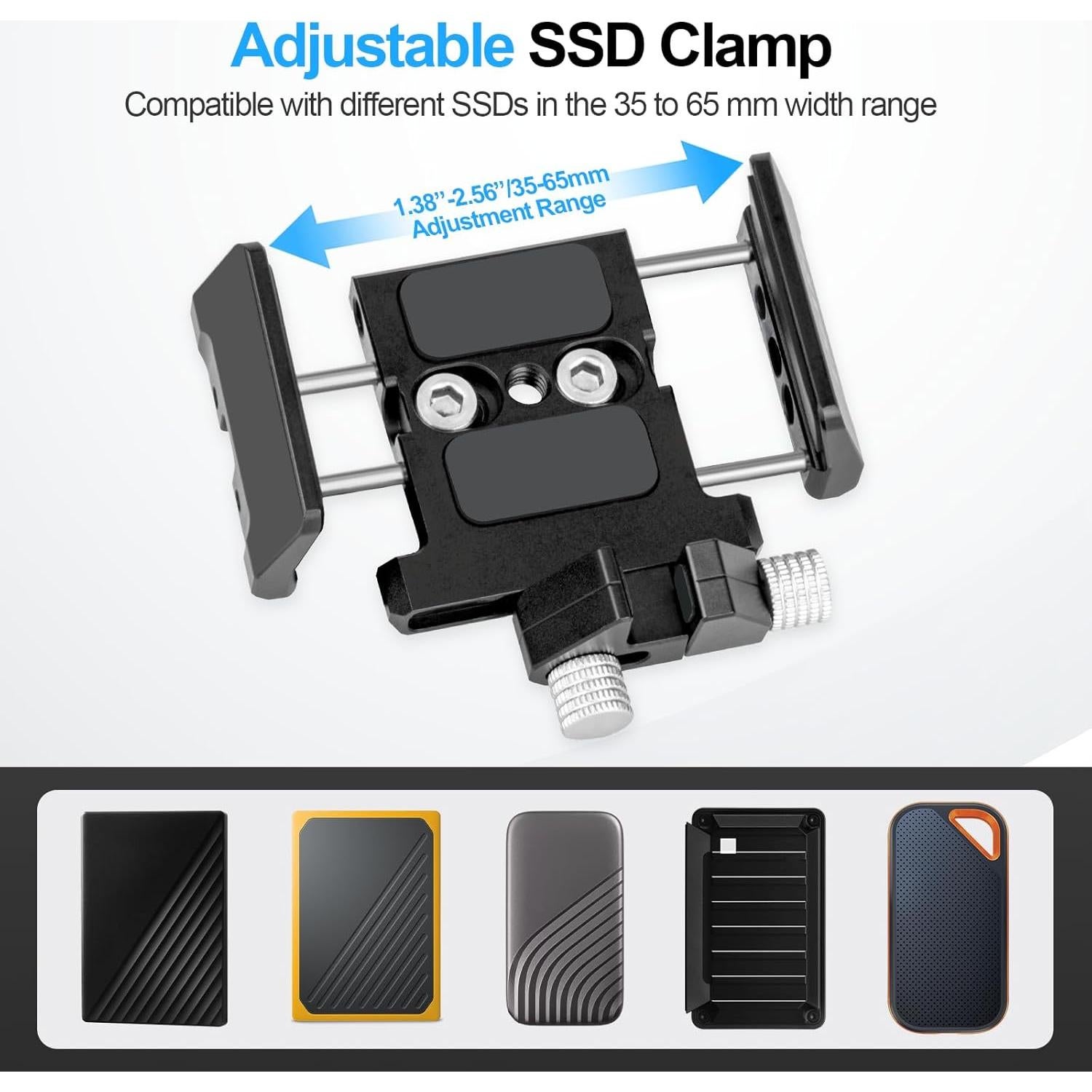 Soporte de Montaje EMART para SSD Ajustable 40-65mm