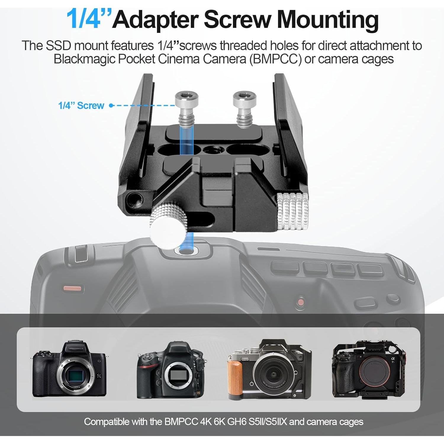 Soporte de Montaje EMART para SSD Ajustable 40-65mm