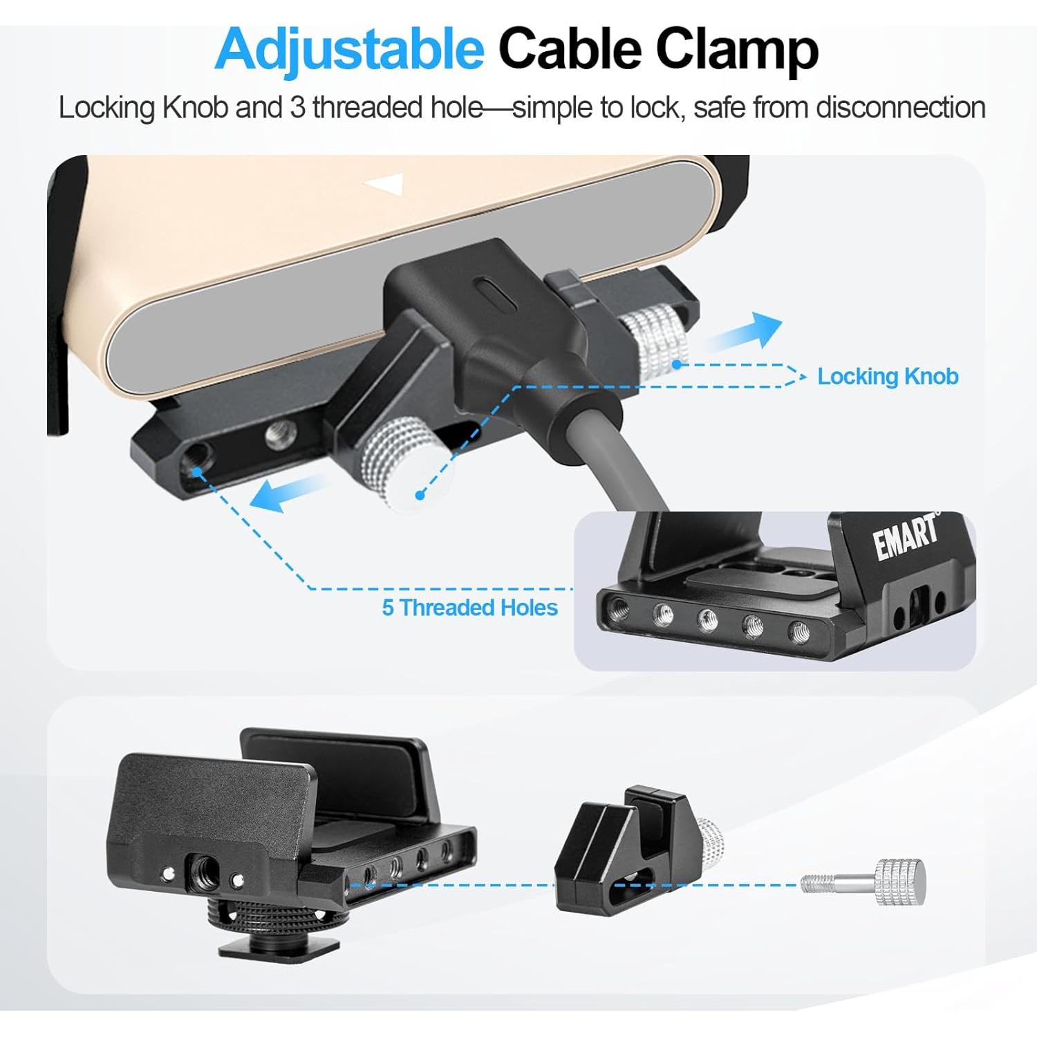 Soporte de Montaje EMART para SSD Ajustable 40-65mm