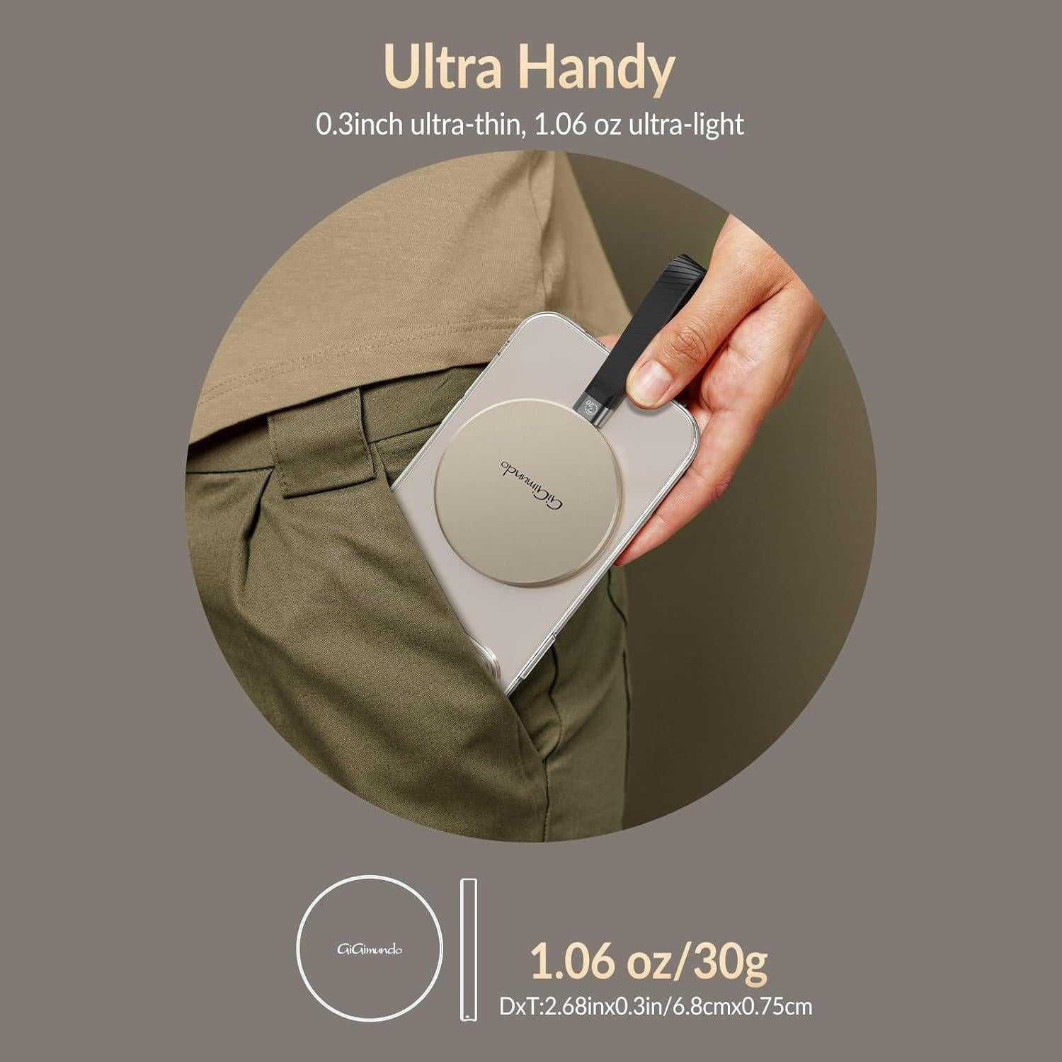 SSD Portátil Magnético GiGimundo GQ20 512GB USB-C 20Gbps