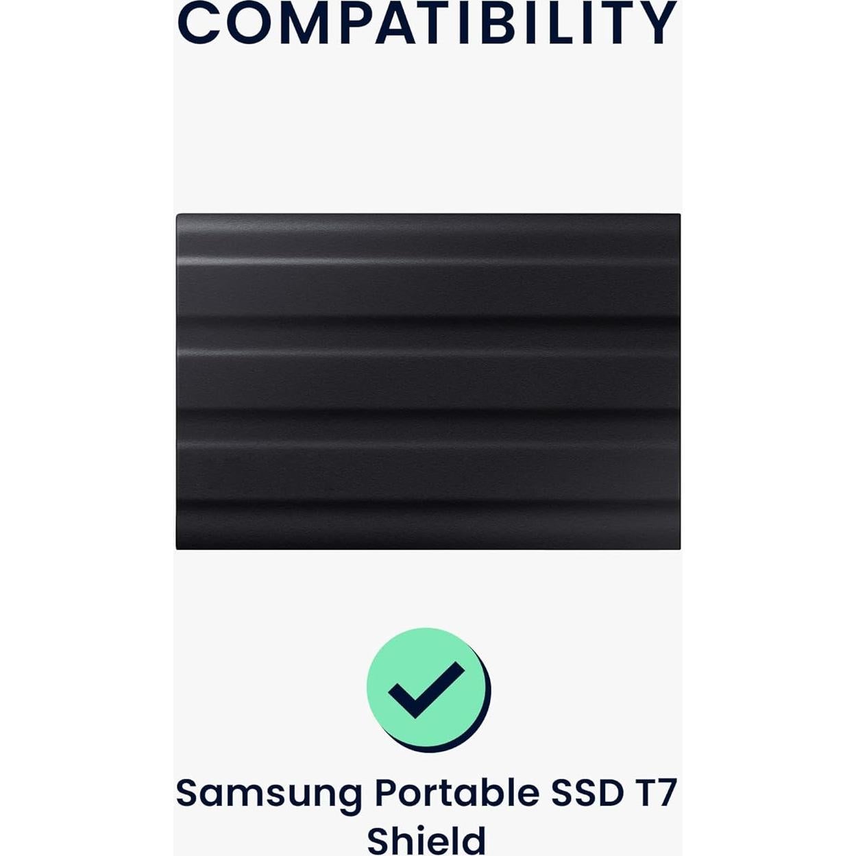 Funda de Silicona kwmobile para Samsung SSD T7 Shield - Azul