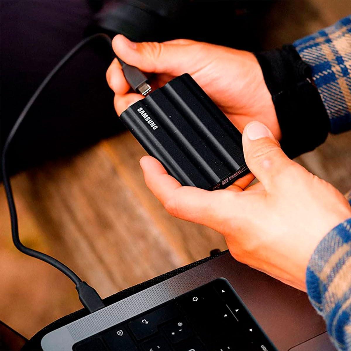 SSD Portátil Samsung T7 Shield 2TB Negro USB 3.2