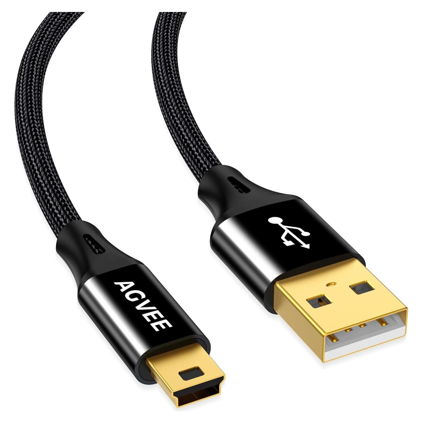 Cable USB 2.0 AGVEE 2.0m para Micrófonos Blue Yeti y Snowball