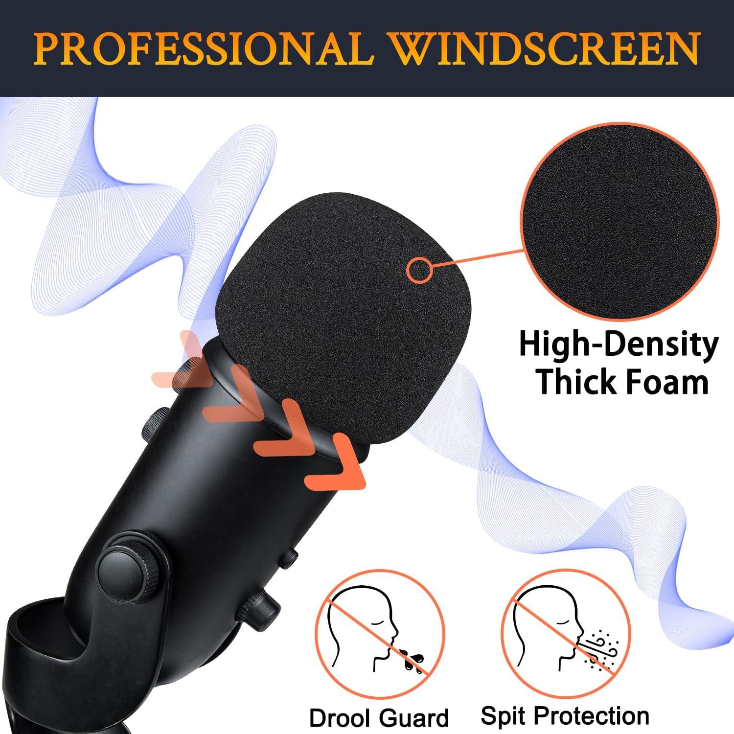 Filtros Pop SOULWIT para Micrófonos Blue Yeti - 2 Pcs