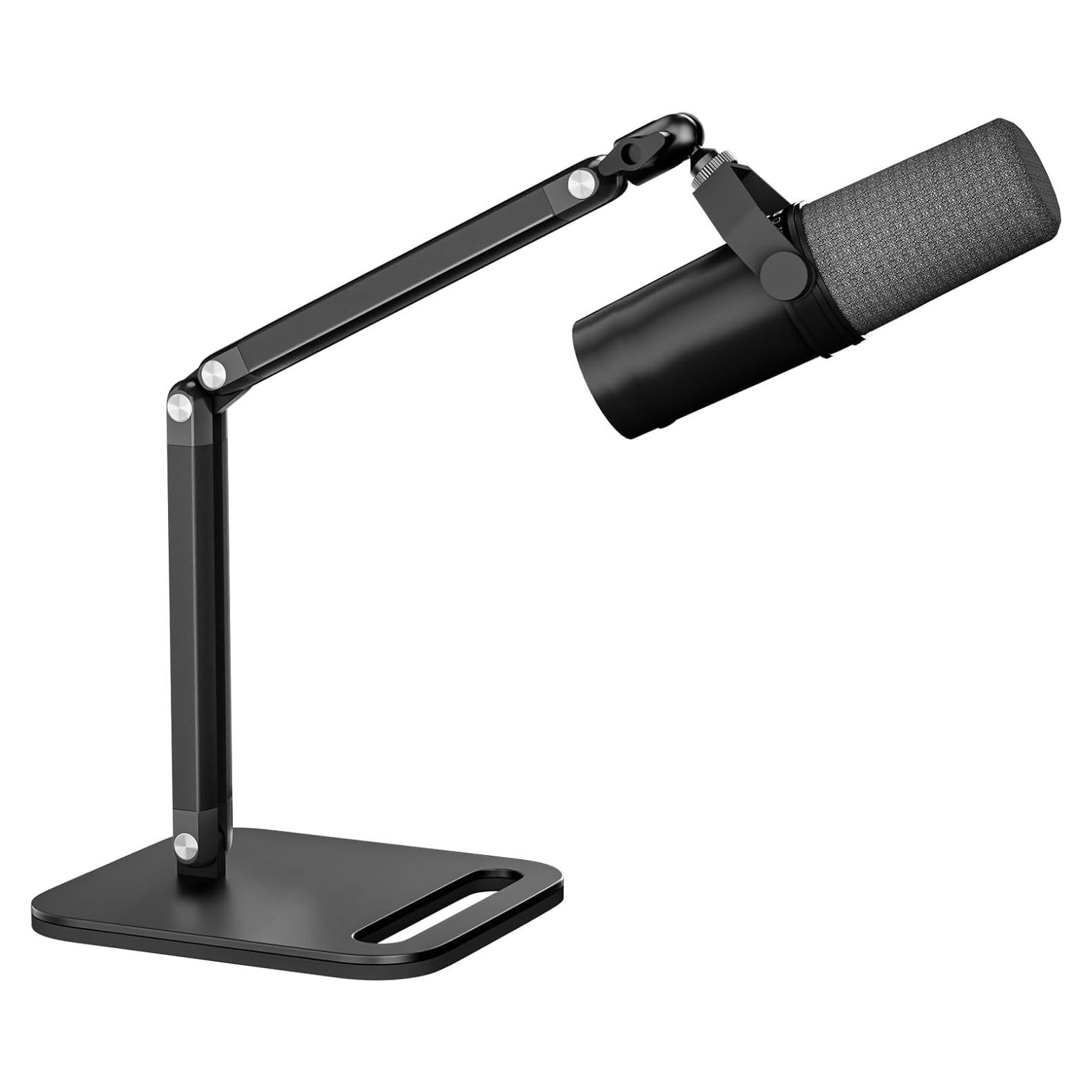 Soporte de Micrófono de Estudio MK0124 Ajustable Negro