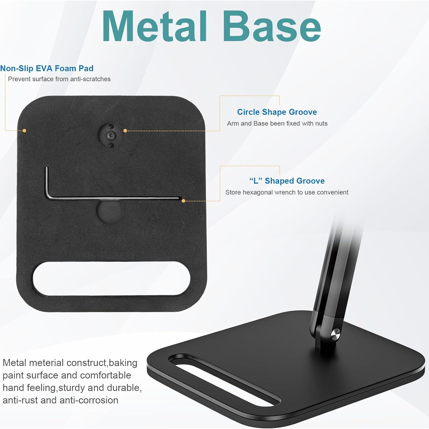 Soporte de Micrófono de Estudio MK0124 Ajustable Negro