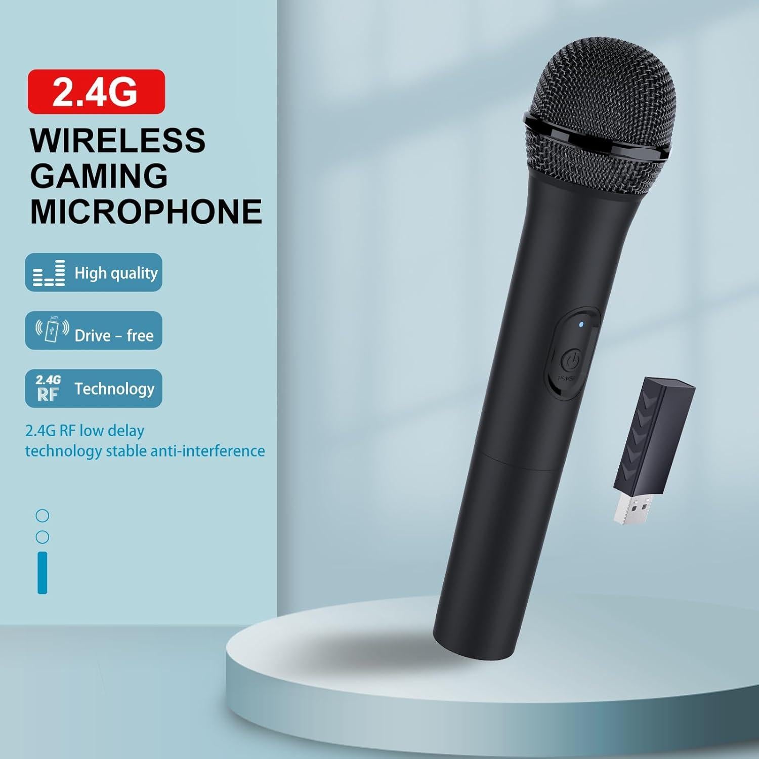 Micrófono Inalámbrico USB HONCAM Dinámico de Mano 153g