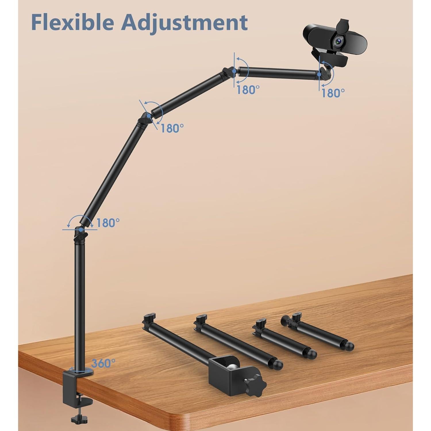 Soporte de cámara flexible Tinpops para mesa 34-90 cm