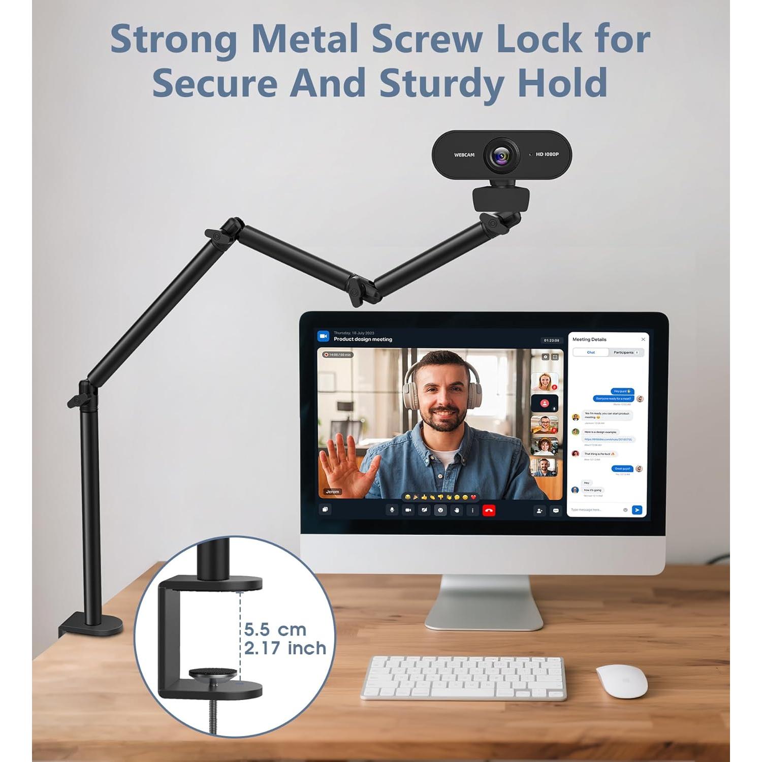 Soporte de cámara flexible Tinpops para mesa 34-90 cm