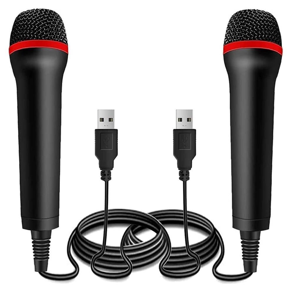 Paquete de 2 Micrófonos USB Drimoor 4m para Consolas y PC