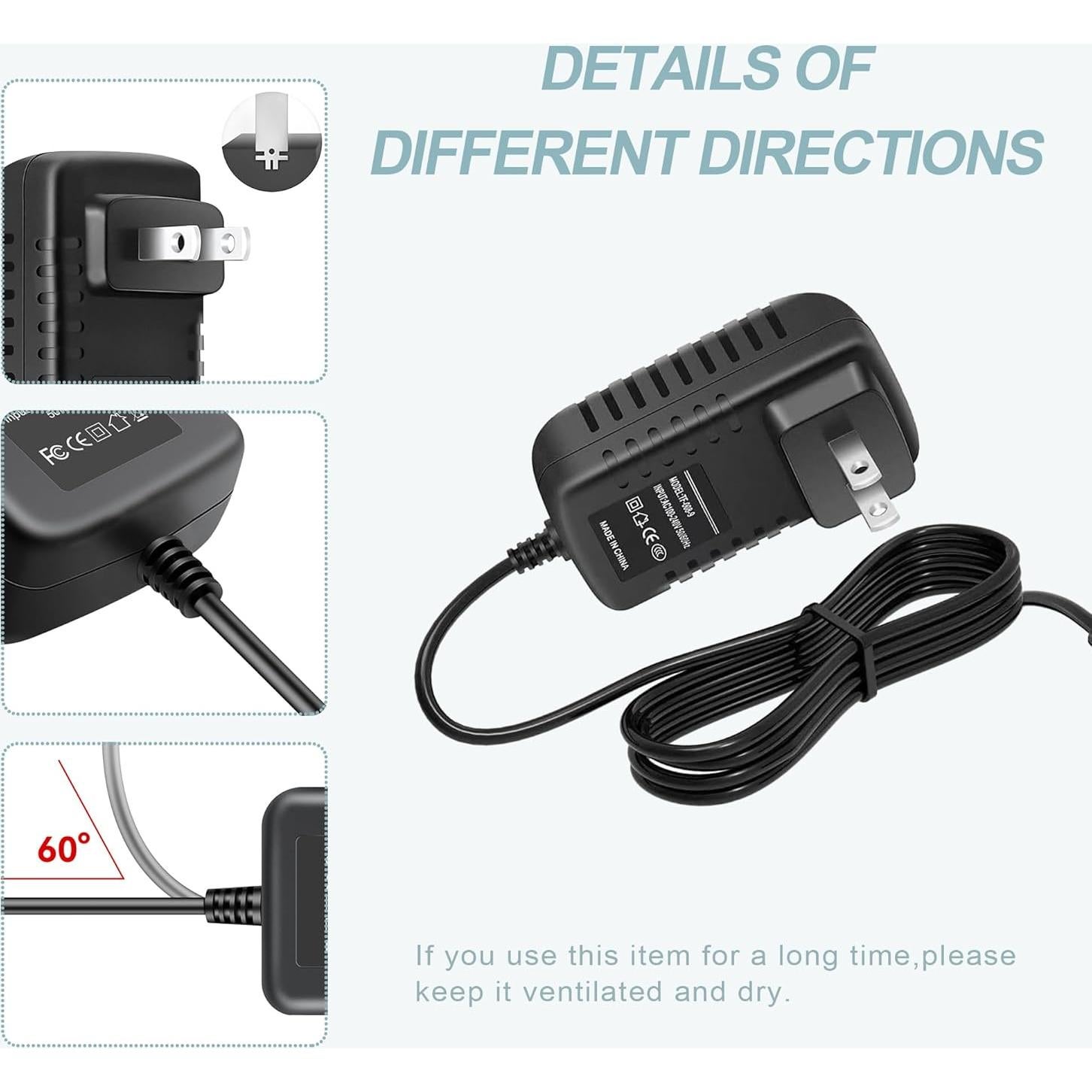 Adaptador de corriente AC 12V 2A 24W K-MAINS para TP-Link Deco Voice X20