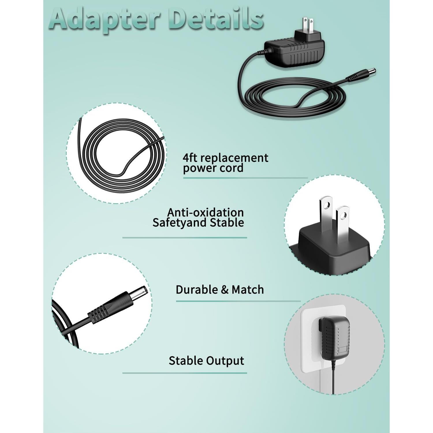 Adaptador de corriente AC 12V 2A 24W para TP-Link Deco Voice X20