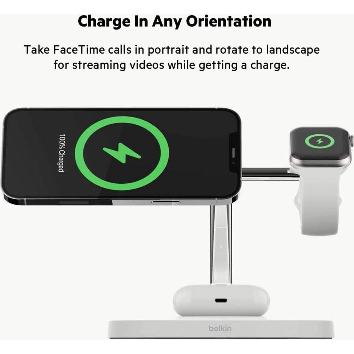 Cargador Inalámbrico Belkin BoostCharge PRO 3 en 1 MagSafe