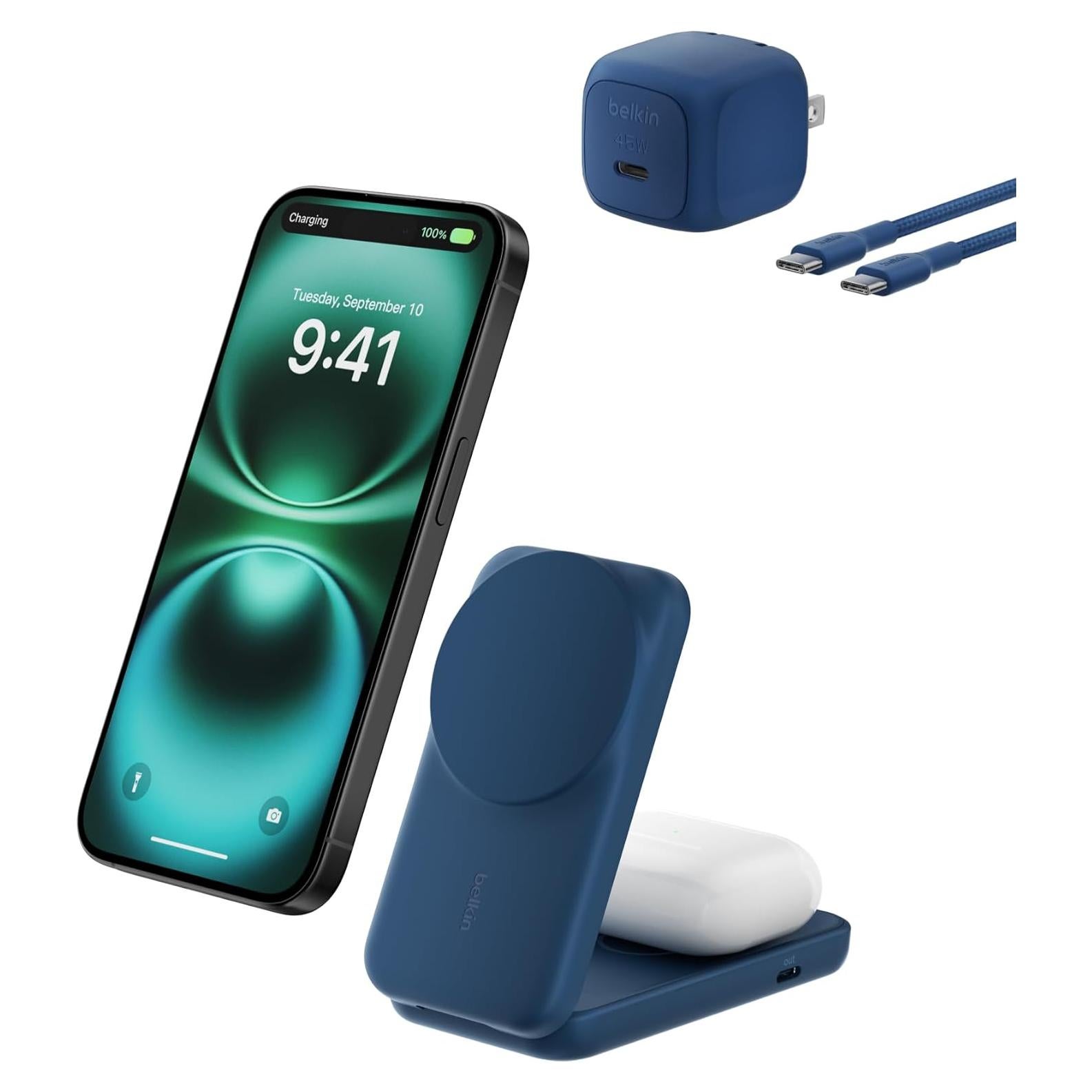 Cargador Inalámbrico Magnético Belkin 25W 2-en-1 para iPhone