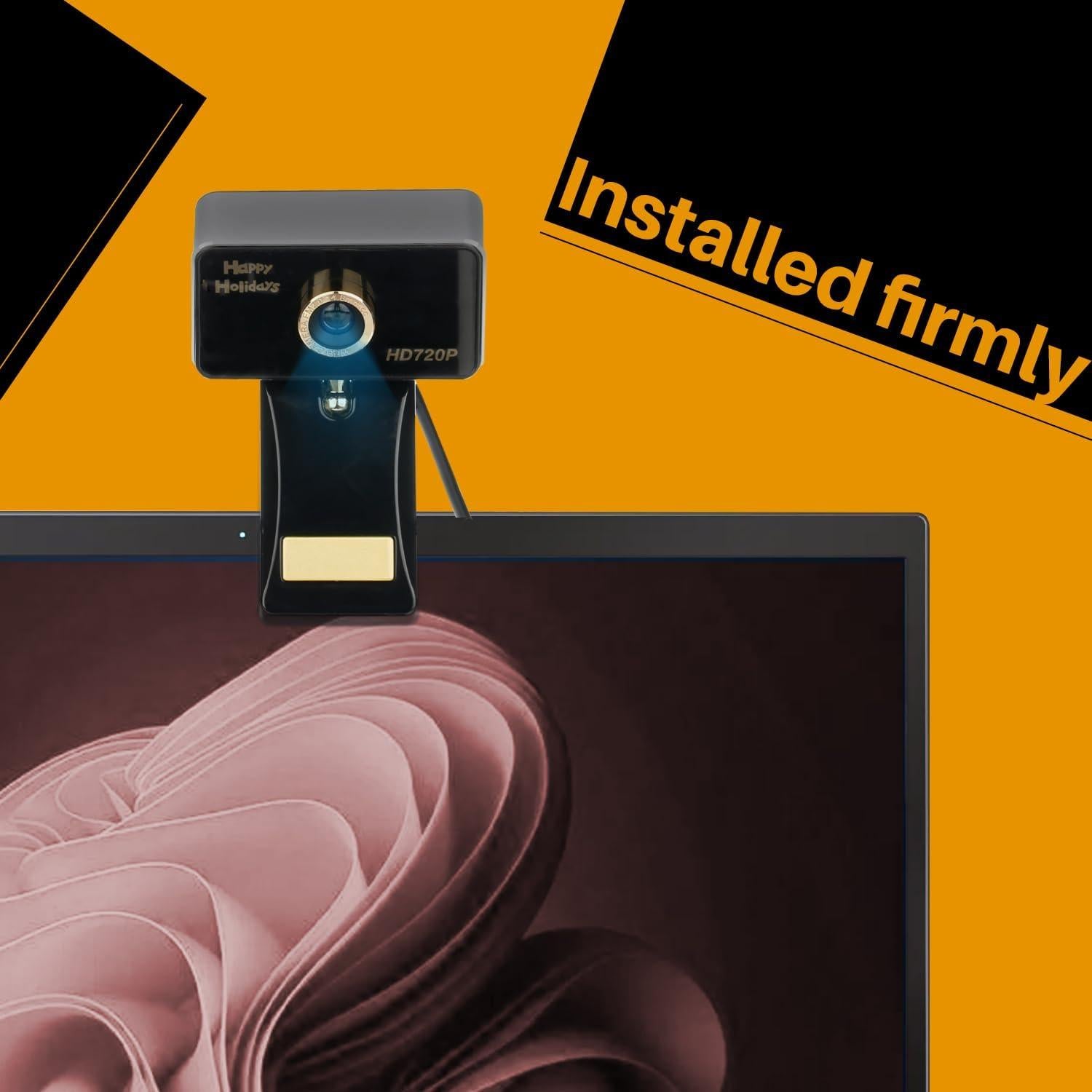 Cámara Web HD 720P Bocodow con Micrófono y Corrección de Luz