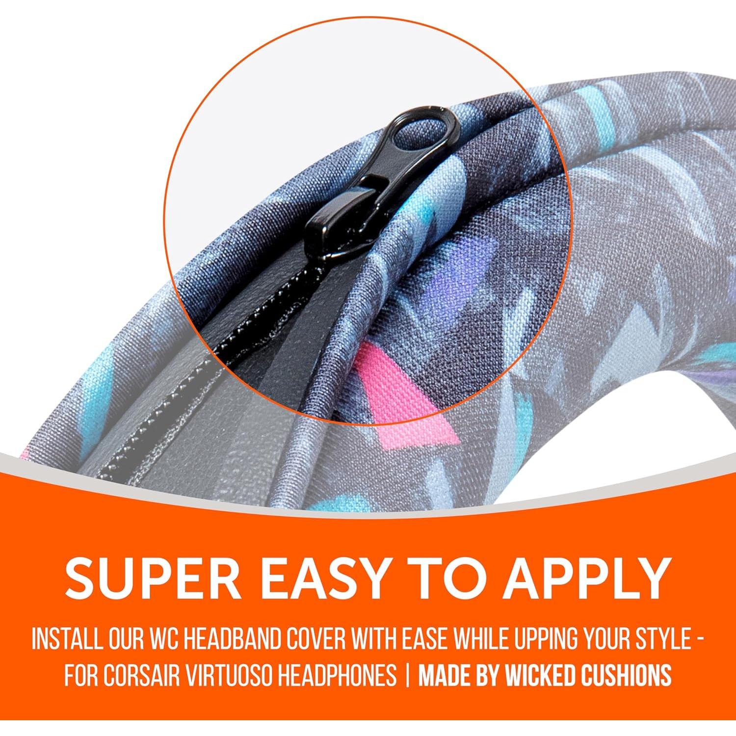 Cubierta Protectora WC BandZ para Auriculares Corsair Virtuoso - Negro