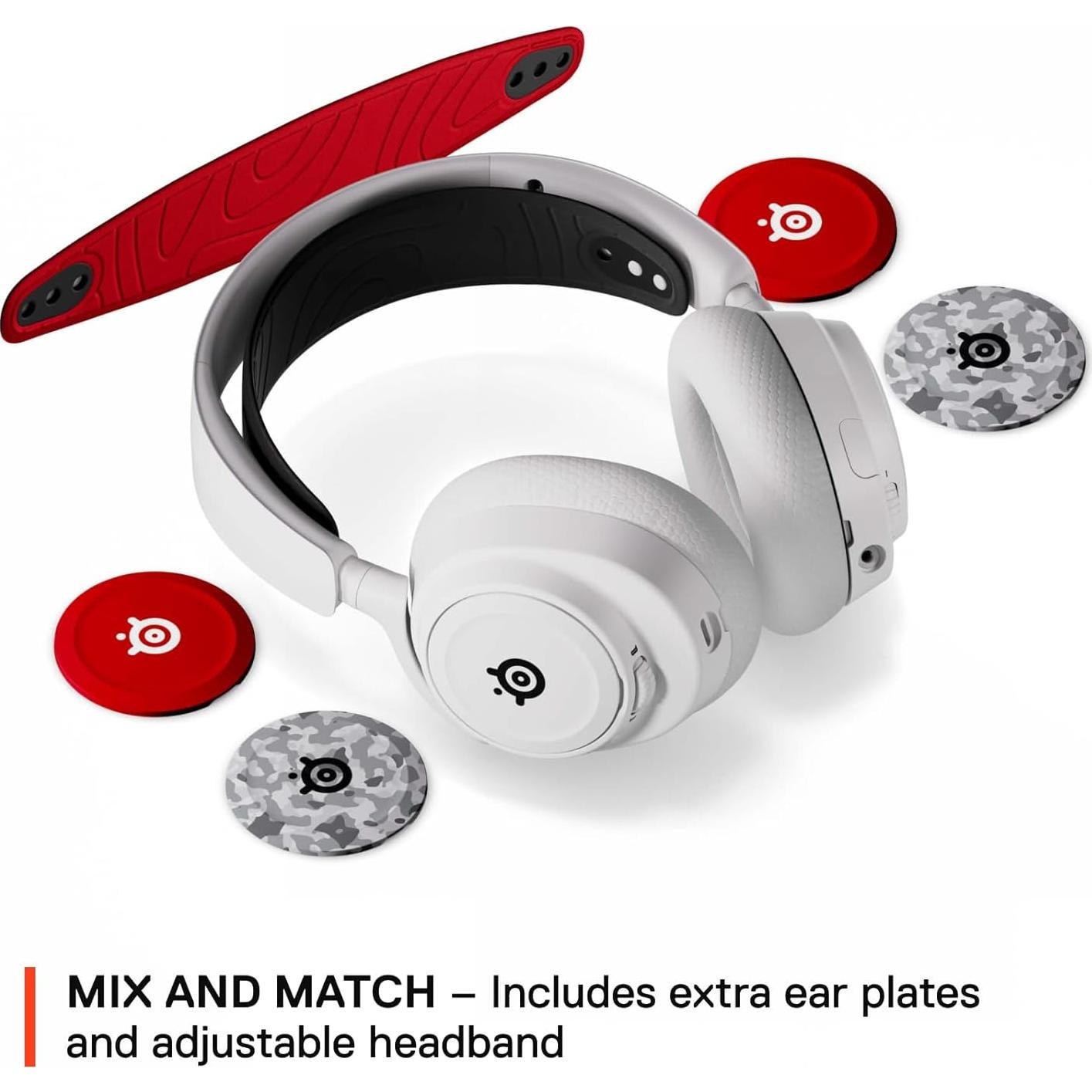 Auriculares Gaming Inalámbricos SteelSeries Arctis Nova 7P Blancos - 38h Batería, Dual Audio, Multi-Plataforma