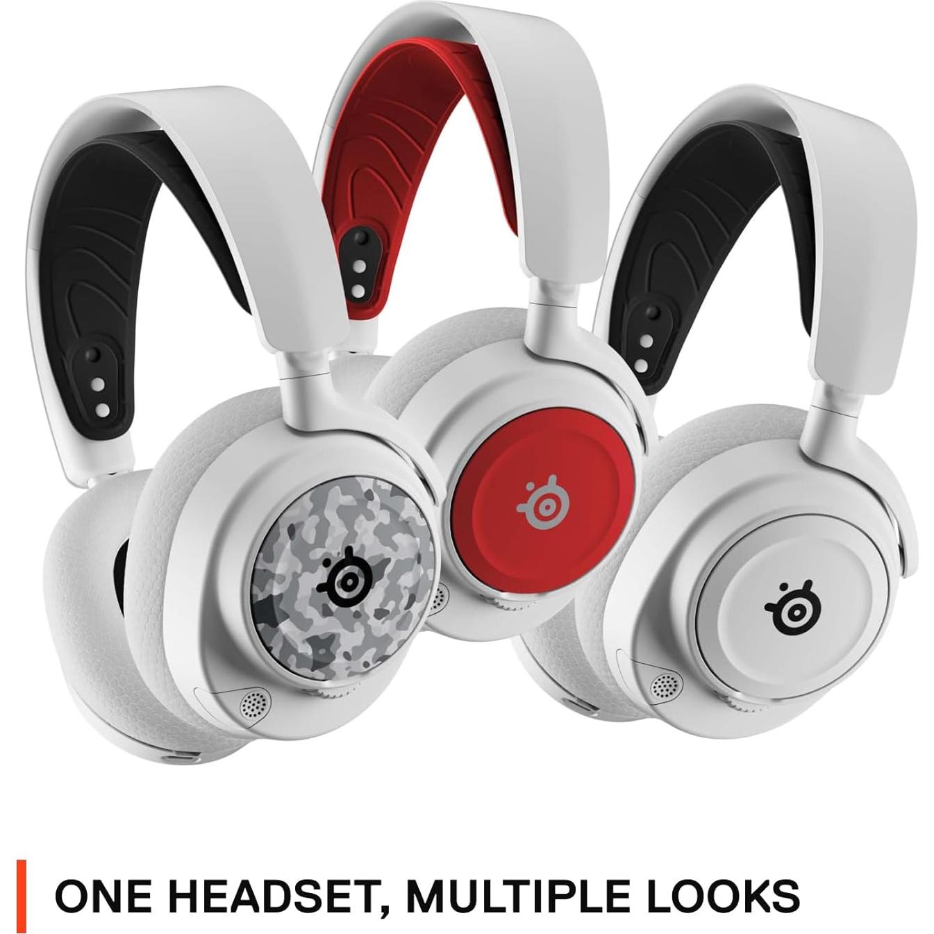 Auriculares Gaming Inalámbricos SteelSeries Arctis Nova 7P Blancos - 38h Batería, Dual Audio, Multi-Plataforma