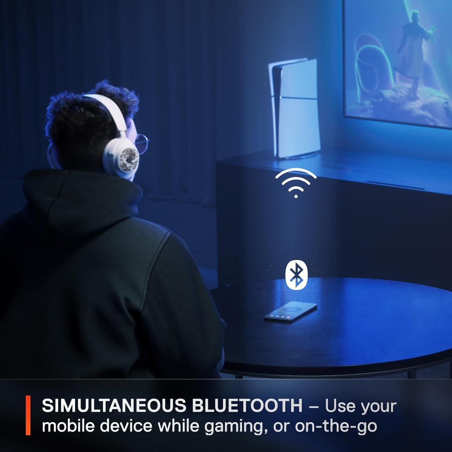 Auriculares Gaming Inalámbricos SteelSeries Arctis Nova 7P Blancos - 38h Batería, Dual Audio, Multi-Plataforma