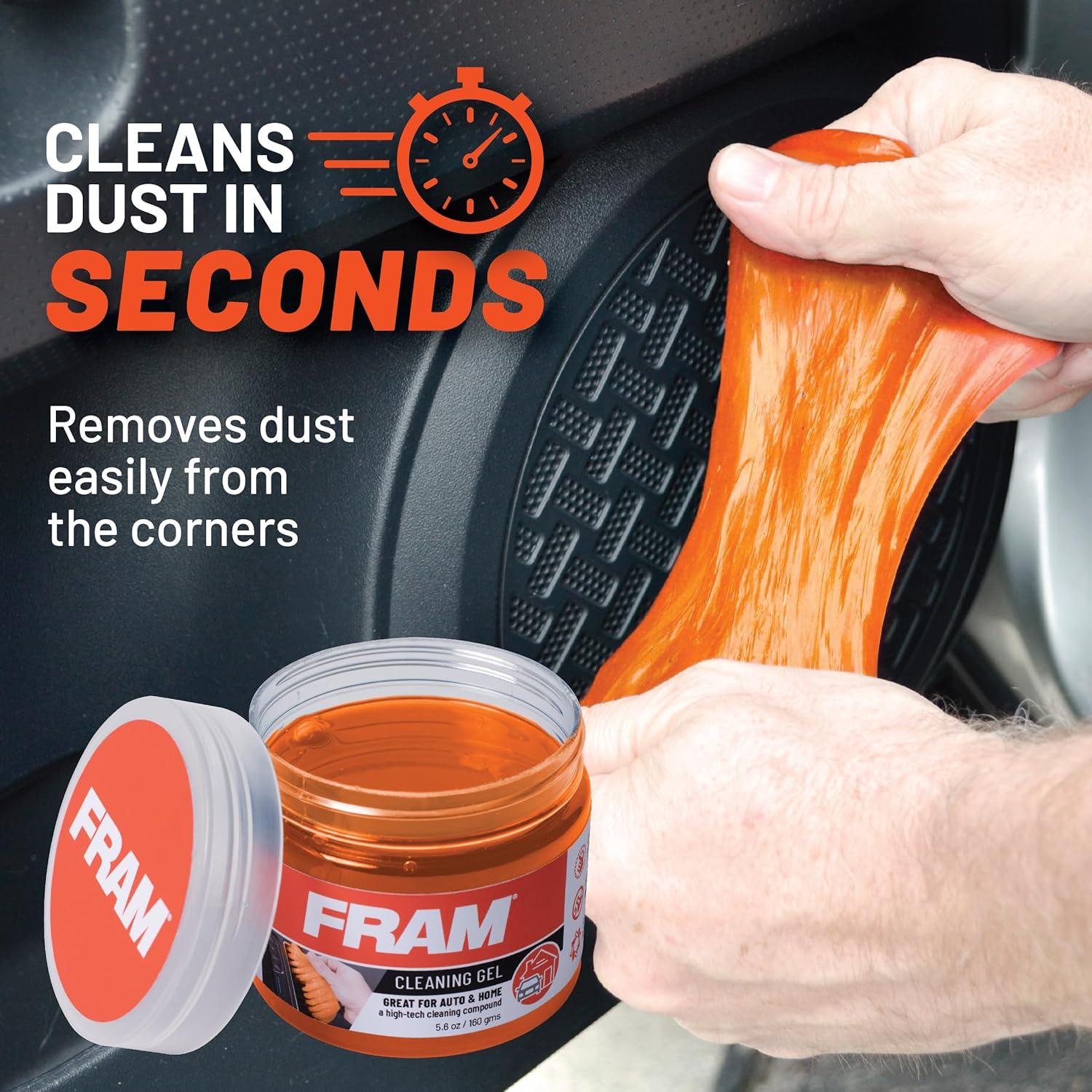 Gel de limpieza FRAM FEK40007AM para coche y hogar 160g 2pk