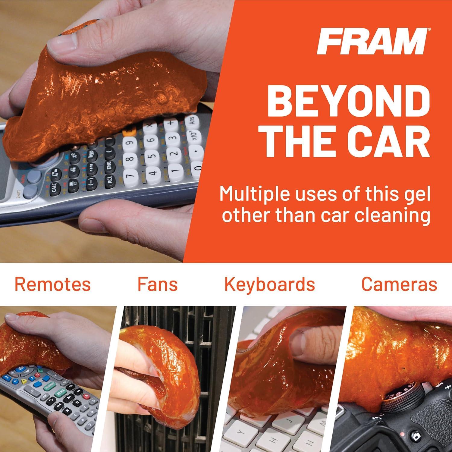 Gel de limpieza FRAM FEK40007AM para coche y hogar 160g 2pk