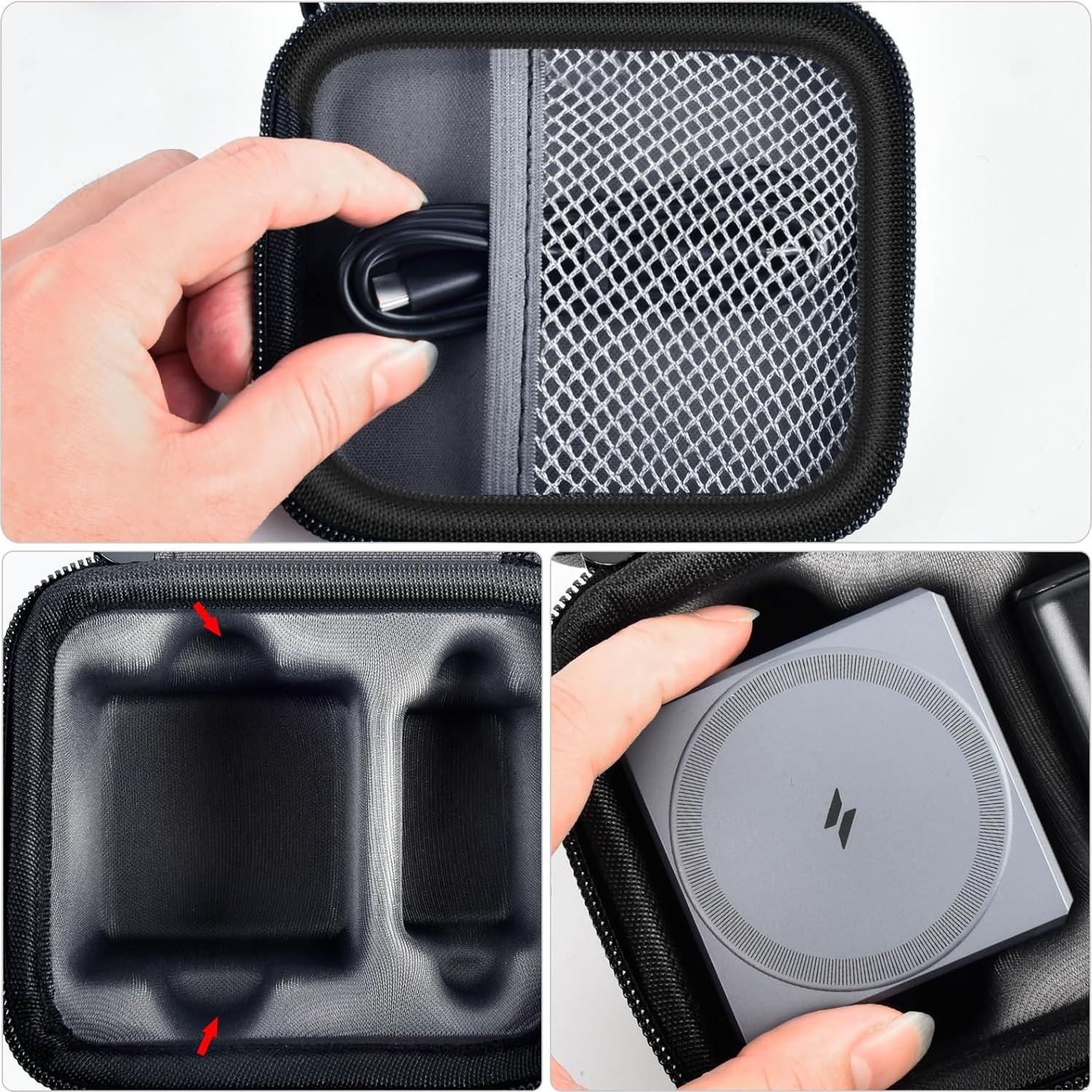 Funda PAIYULE para Cargador Anker 3-en-1 MagSafe Gris