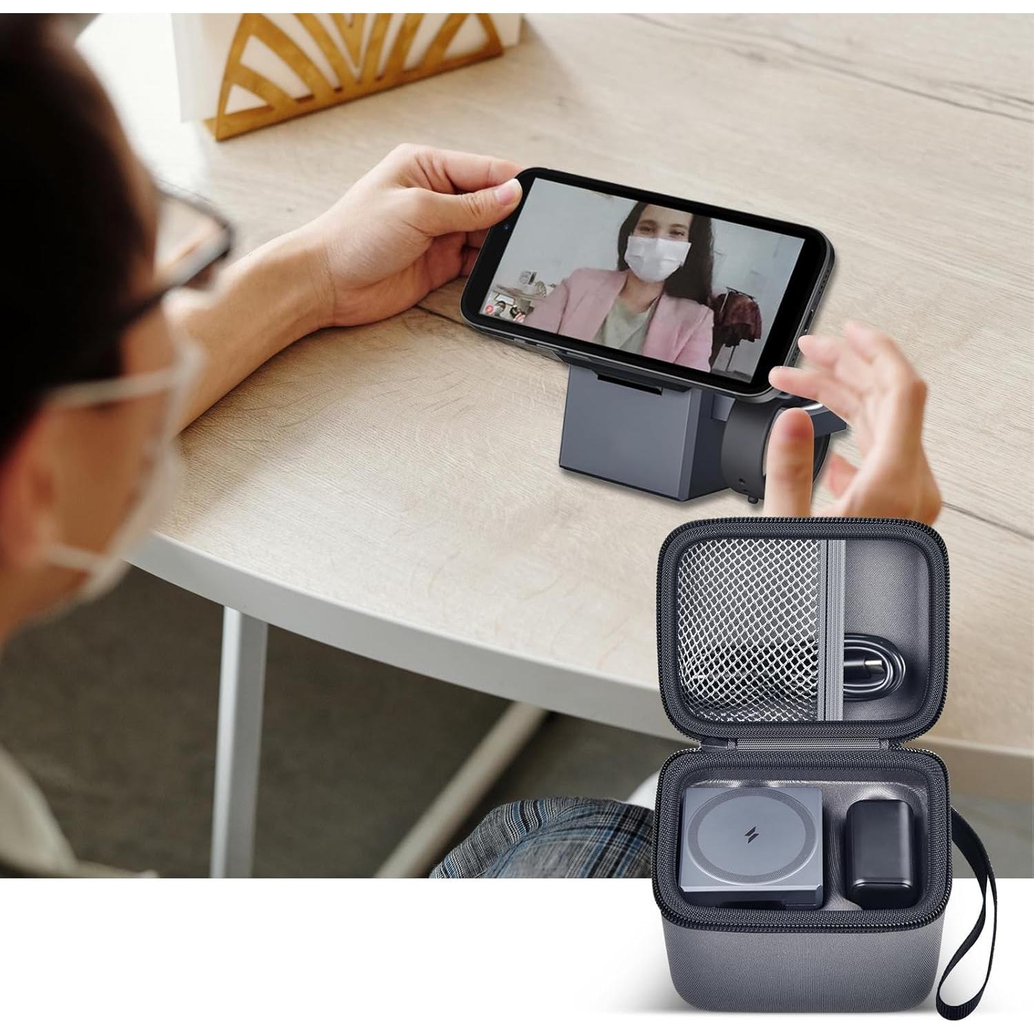 Funda PAIYULE para Cargador Anker 3-en-1 MagSafe Gris