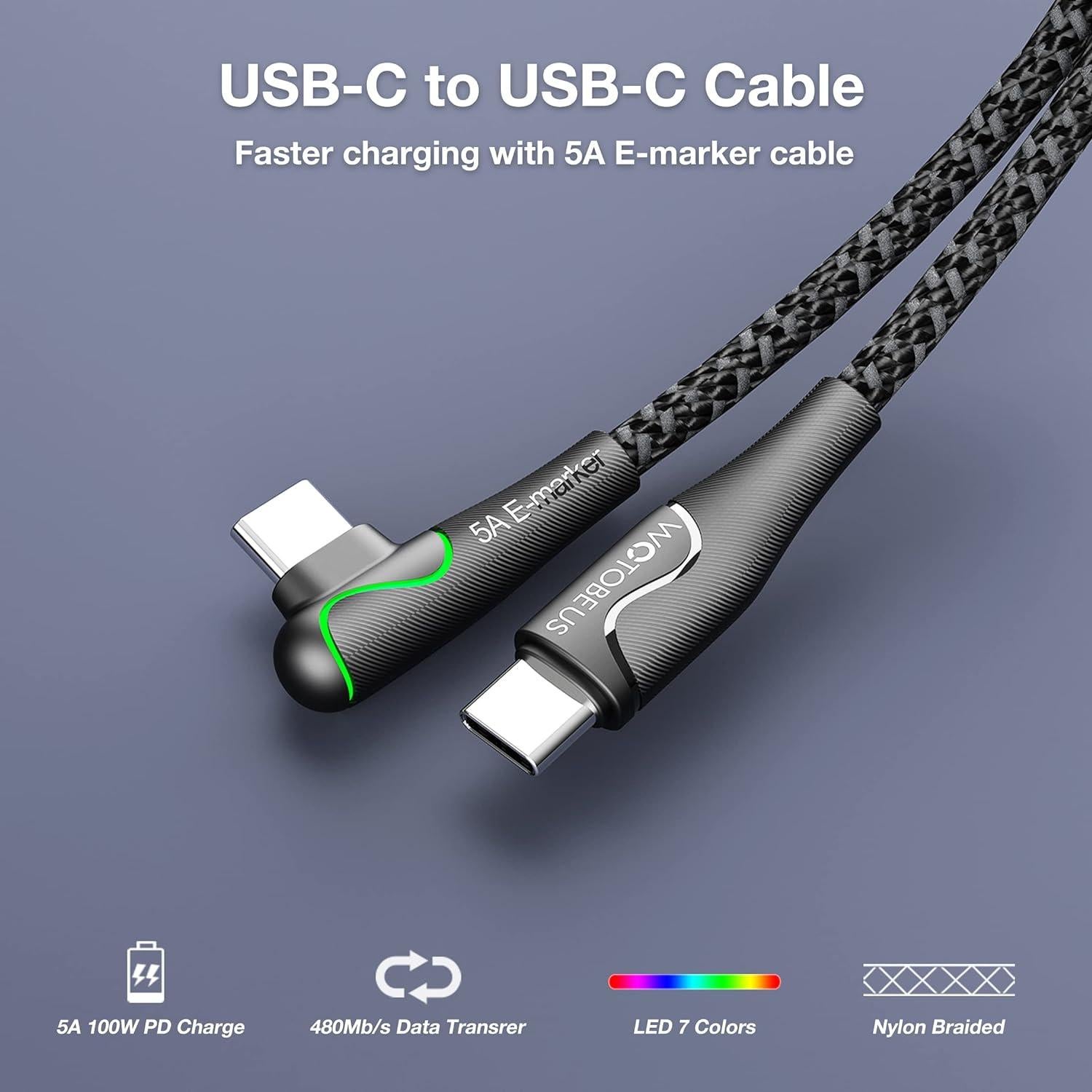 Cargador de coche WOTOBEUS 165W USB-C PD3.1 Rápido 3 Puertos