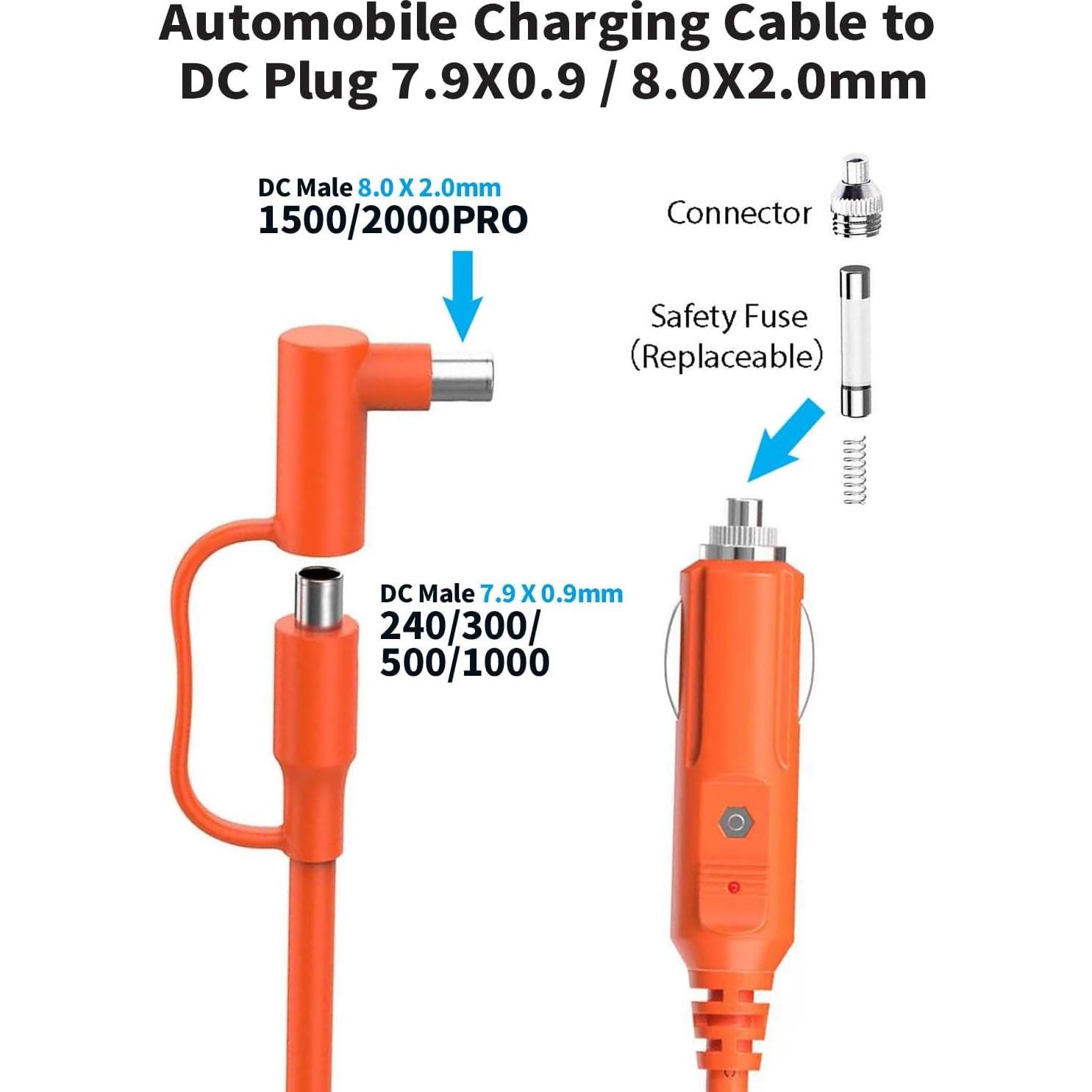 Cargador de coche 12V/24V Tonton DC7909 a DC8020 15A
