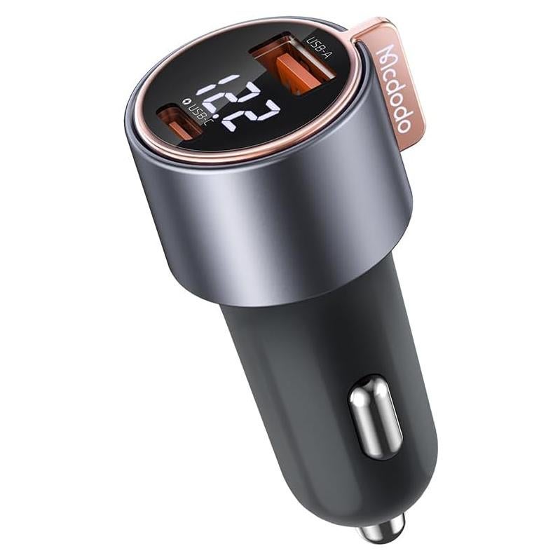 Cargador de Coche Mcdodo 75W USB A+C Doble Puerto Rápido