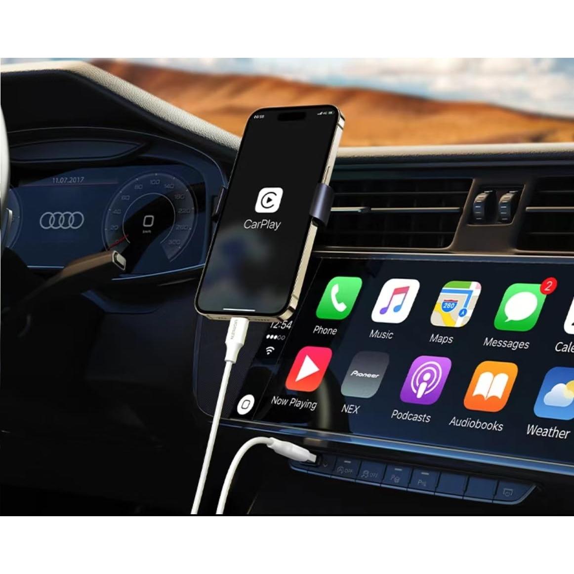 Cable Carplay USB A a USB C Goffeu 2.01m para iPhone 16/15