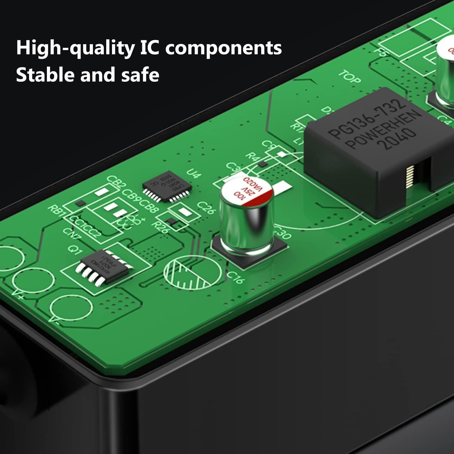 Cargador de Coche USB-C HKY 100W para Laptop MacBook Pro/Air