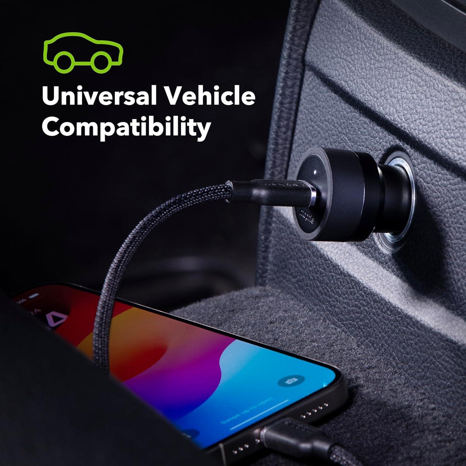 Cargador de coche Mophie 30W USB-C - Carga rápida ecológica
