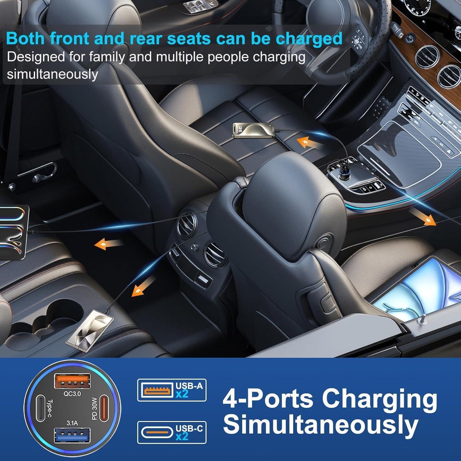 Cargador de coche USB C 65W Avatcen - Paquete de 5