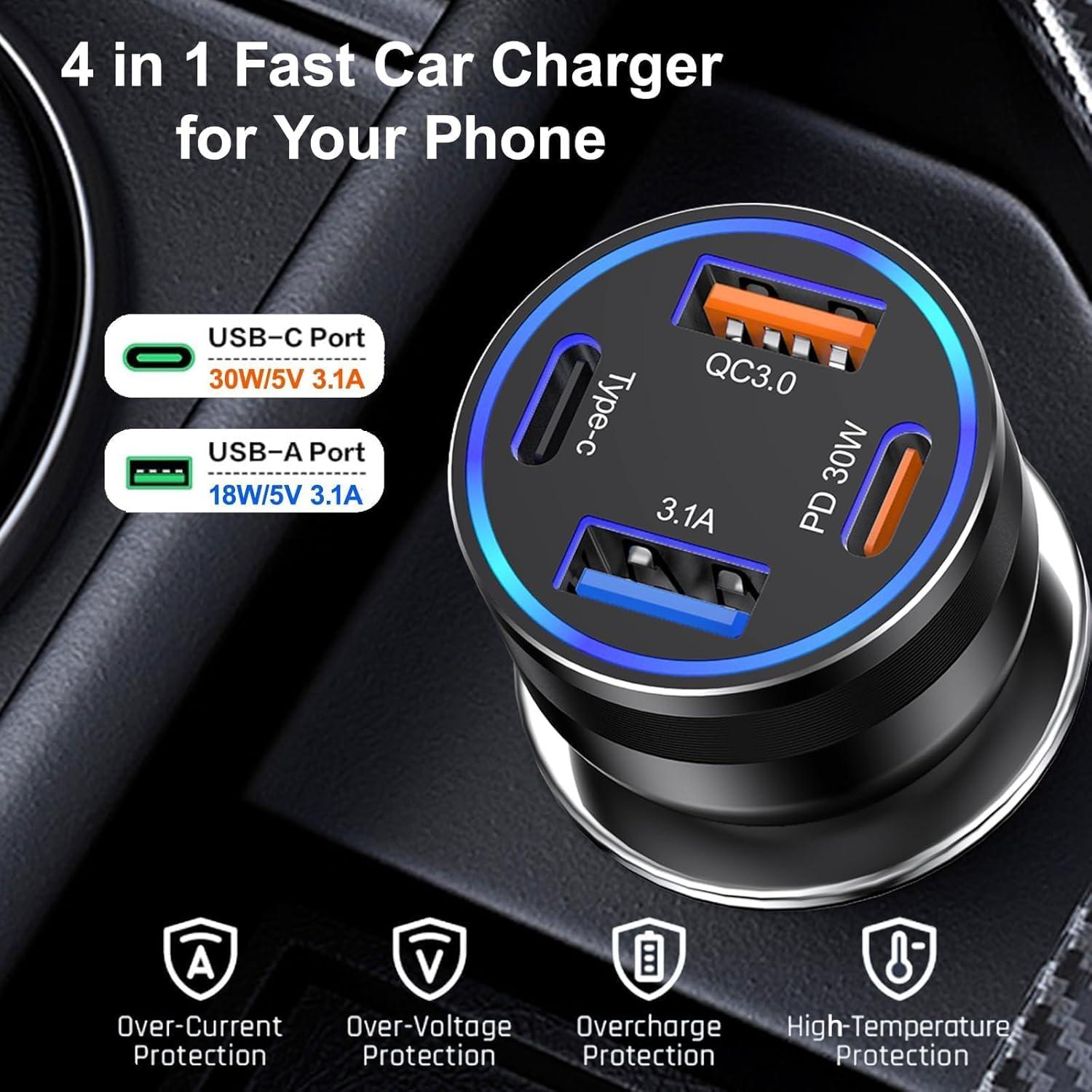 Cargador de coche USB C 65W Avatcen - Paquete de 5