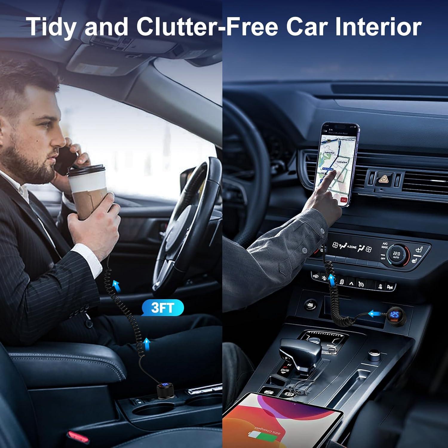 Cargador de coche 78W USB C Samsung con cable 3.3FT