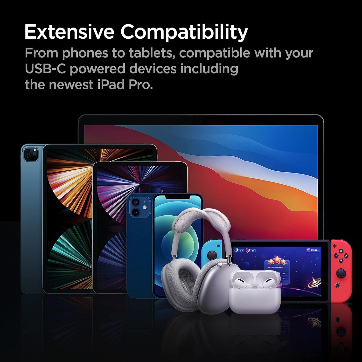 Cargador de Coche USB C Spigen 65W Dual Carga Rápida PD 3.0